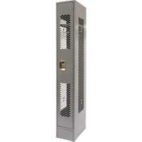 Vented Lockers, 12" x 18" x 78", Steel, Grey, Knocked Down, Perforated CSL Industriel Inc.