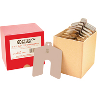 Assortiments de cales d'&eacute;paisseur &agrave; rainure, 2" lo x &eacute;paisseur 0,001"- 0,075", 2" la, Acier inoxydable CSL Industriel Inc.