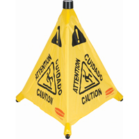 C&ocirc;nes de s&eacute;curit&eacute; &agrave; ouverture automatique, Trilingue avec pictogram CSL Industriel Inc.