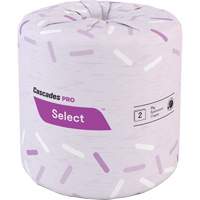 Papier hygi&eacute;nique Pro Select, 2 Pli, 500 Feuilles/Rouleu, Blanc CSL Industriel Inc.