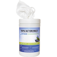 Lingettes d&eacute;sinfectantes Triple Action Multi, 7" x 8", 120 lingettes CSL Industriel Inc.