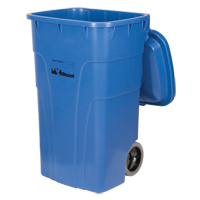 Bac de recyclage roulant, Bord de rue, Poly&eacute;thyl&egrave;ne, 65 gal. US CSL Industriel Inc.