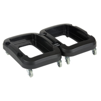 Recycling & Waste Receptacle Dolly, Polypropylene, Black, Fits: 17-1/4" x 12-1/2" CSL Industriel Inc.