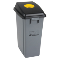 Recycling & Garbage Bin with Classification Lid, Plastic, 16 US gal. CSL Industriel Inc.