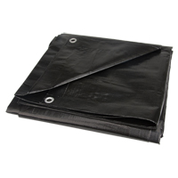Tarp, Light Industrial Duty, Black, 6' x 8' x 8 mils CSL Industriel Inc.
