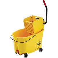 WaveBrake&reg; Mop Bucket & Wringer Combo Pack, Side Press, 11 US Gal. (44 Quart), Yellow CSL Industriel Inc.