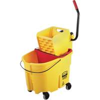 WaveBrake&reg; Mop Bucket & Wringer Combo Pack, Side Press, 8.75 US Gal.(35 Quart), Yellow CSL Industriel Inc.