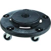 Brute&reg; Quiet Dolly, Polyethylene, Black, Fits: 26-1/2" Dia. CSL Industriel Inc.