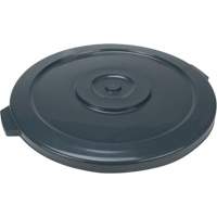 Waste Container Lid, Flat Lid, Plastic/Polyethylene, Fits Container Size: 24" Dia. CSL Industriel Inc.