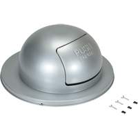 Drum Waste Disposal Top, Dome Lid, Metal, Fits Container Size: 23-1/2" Dia. CSL Industriel Inc.