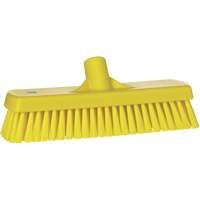 Brosse &agrave; r&eacute;curer pour planchers et murs, Crins Ferme, 12", Polyester, Jaune CSL Industriel Inc.