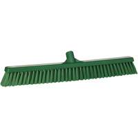 Combo Bristle Push Broom, Coarse/Fine Bristles, 24", Polyester, Green CSL Industriel Inc.