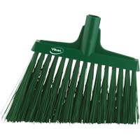Angle Broom Head, X-Coarse Bristles, 12", Polyester, Green CSL Industriel Inc.