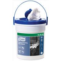 Hand Cleaning Wet Wipe Bucket, 58 Wipes, 10-3/5" x 10-3/5" CSL Industriel Inc.