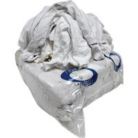 Wiping Rags, Cotton/Fleece, White, 25 lbs. CSL Industriel Inc.