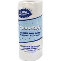 Essuie-tout pour cuisines de premi&egrave;re qualit&eacute; Snow Soft, 2 Pli, 85 Feuilles/rouleau, 8" la, 11" lo CSL Industriel Inc.