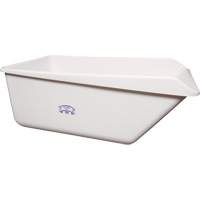 Angled Dump Tub with Drain, Plastic, White CSL Industriel Inc.