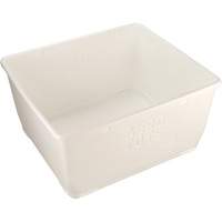 Aero-Tote Tub with Drain Plug, Plastic, White CSL Industriel Inc.