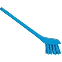 Brosse avec rebord grattoir, Soies Ferme, Longueur de 6", Bleu CSL Industriel Inc.
