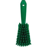 Brosse &agrave; r&eacute;curer avec manche court, Soies Doux, Longueur de 10-1/2", Vert CSL Industriel Inc.