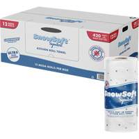 Rouleau dessuie-tout de cuisine Signature de Snow Soft, 2 Pli, 420 Feuilles/rouleau, 4,5" la, 11" lo CSL Industriel Inc.