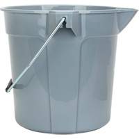Round Bucket with Pouring Spout, 2.64 US Gal. (10.57 qt.) Capacity, Grey CSL Industriel Inc.