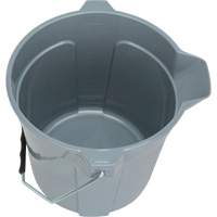 Round Bucket with Pouring Spout, 2.64 US Gal. (10.57 qt.) Capacity, Grey CSL Industriel Inc.