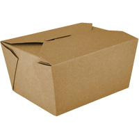 Kraft Take Out Food Containers, Corrugated, Rectangular CSL Industriel Inc.
