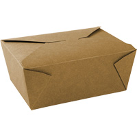 Kraft Take Out Food Containers, Corrugated, Rectangular CSL Industriel Inc.
