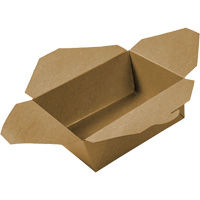 Kraft Take Out Food Containers, Corrugated, Rectangular CSL Industriel Inc.