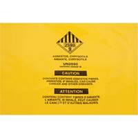 Doublures pour d&eacute;chets dangereux, Amiante, 40" lo x 26" la, 3 mils CSL Industriel Inc.