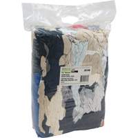 Chiffons fabriqu&eacute;s &agrave; partir de mat&eacute;riaux recycl&eacute;s, Molleton, M&eacute;lange de couleurs, 10 lb CSL Industriel Inc.