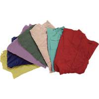 Chiffons fabriqu&eacute;s &agrave; partir de mat&eacute;riaux recycl&eacute;s, Molleton, M&eacute;lange de couleurs, 25 lb CSL Industriel Inc.
