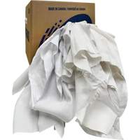 Chiffons recycl&eacute;s, Coton, Blanc, 10 lb CSL Industriel Inc.