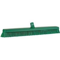 Heavy-Duty Push Broom, Fine/Stiff Bristles, 24", Green CSL Industriel Inc.