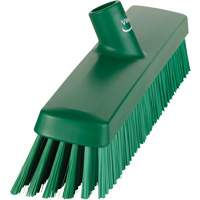 Push Broom Head, Fine/Stiff Bristles, 16-1/2", Polyester/Polypropylene, Green CSL Industriel Inc.