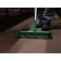 Push Broom Head, Fine/Stiff Bristles, 16-1/2", Polyester/Polypropylene, Green CSL Industriel Inc.