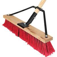 Balai-brosse &agrave; manche renforc&eacute;, 18", Moyen, Soies PVC CSL Industriel Inc.