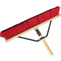 Push Broom with Braced Handle, 24", Medium, PVC Bristles CSL Industriel Inc.