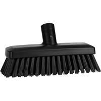 Compact Wall/Deck Broom, Stiff Bristles, 8-9/10", Polyester/Polypropylene, Black CSL Industriel Inc.