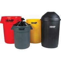 Half-Round Garbage Bin with Lid, Polyethylene, 21 US gal. CSL Industriel Inc.