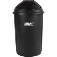 Half-Round Garbage Bin with Lid, Polyethylene, 21 US gal. CSL Industriel Inc.