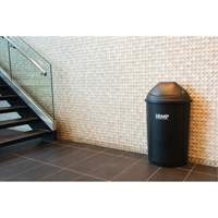 Half-Round Garbage Bin with Lid, Polyethylene, 21 US gal. CSL Industriel Inc.