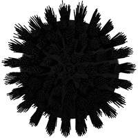 HyDrive Round Drill Brush, Extra Stiff Bristles, 3-1/10" Long, Black CSL Industriel Inc.