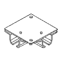 Raccord pour joint d'angle de 90° pour murs-rideaux mont&eacute;s au plafond CSL Industriel Inc.