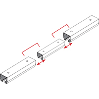 &eacute;clisse pour rail de roulement de mur-rideau CSL Industriel Inc.