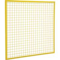 Wire Mesh Partition Components - Panels, 4' H x 4' W, Yellow CSL Industriel Inc.