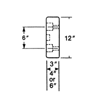 Butoirs de quai en caoutchouc moul&eacute;s, Caoutchouc, 30" la x 4" p x 10" h CSL Industriel Inc.