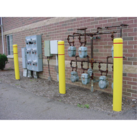 Capuchons en polyethylene pour borne de protection, 6-5/8" dia. x 52" l, Jaune CSL Industriel Inc.