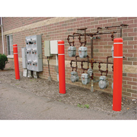 Capuchons en polyethylene pour borne de protection, 6-5/8" dia. x 52" l, Rouge CSL Industriel Inc.